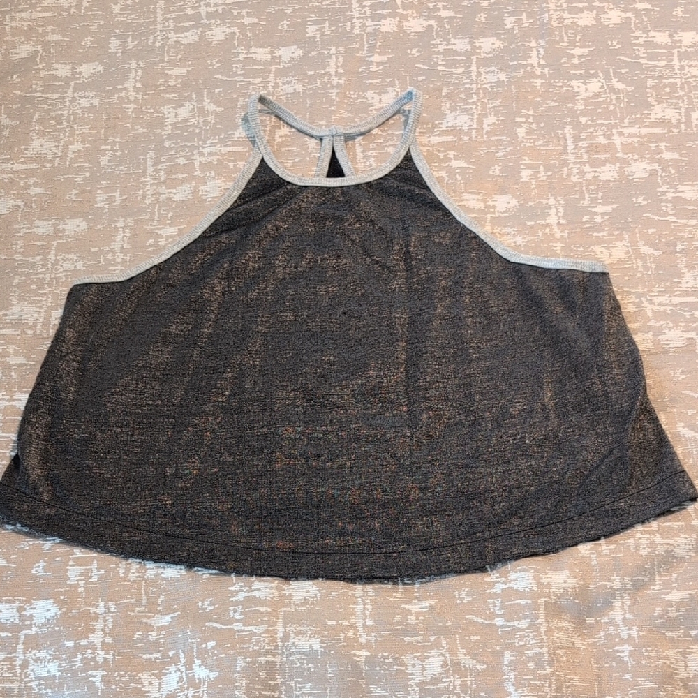 Free People Movement Shimmery black Tank Top